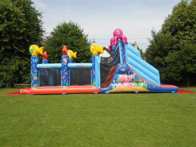 Coral Kingdom Assault Course, a assault course for hire from Jump & Bounce