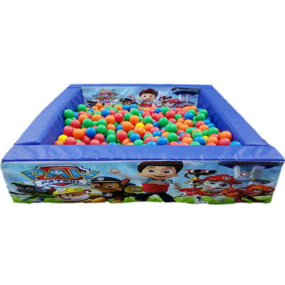 Paw Patrol Ball Pool, a soft play set for hire from Chloe's Castles