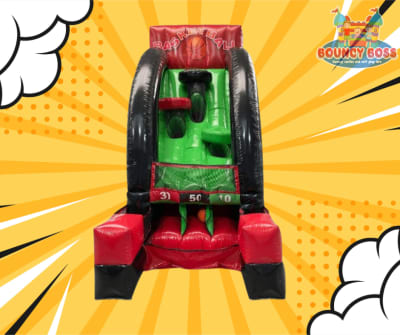 Inflatable Basketball Shootout, a soft play set for hire from Bouncy Boss