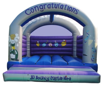 18 x 18ft Celebrations Party Castle, a bouncy castle for hire from JV Bouncy Castle Hire