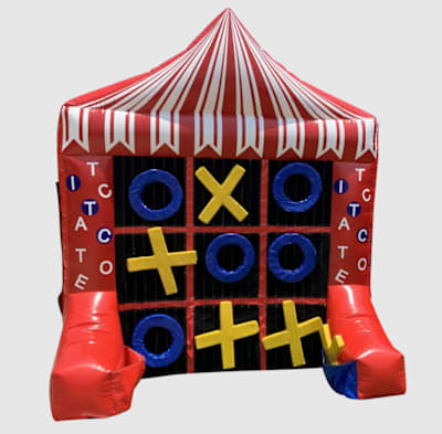 2 Sided inflatable Carnival Game - Tic Tac Toe, a inflatable game for hire from Laxcorp Event Hire