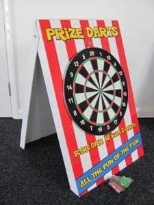 Prize Darts Side Stall Game, a inflatable game for hire from Abc Party Hire
