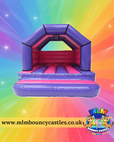 12ft x 12ft Pink Bouncy Castle, a bouncy castle for hire from MLM Bouncy Castles
