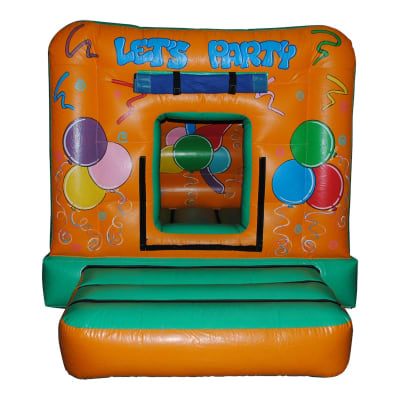 9 x 11ft 'Let's Party' Bouncy Castle, a bouncy castle for hire from JV Bouncy Castle Hire