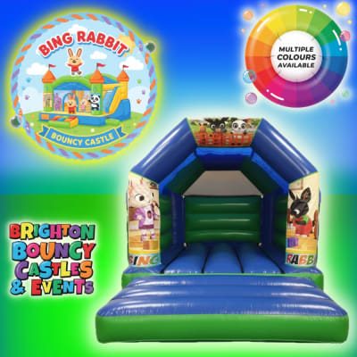 Bing Rabbit Bouncy Castle Multiple Colours Available, a bouncy castle for hire from Brighton Bouncy Castles
