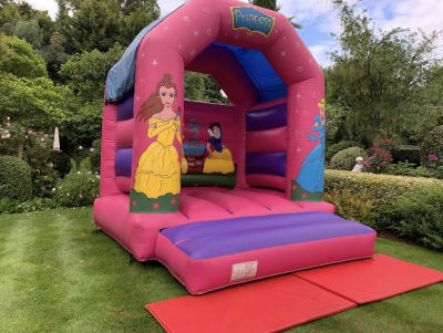 Princess Bouncy Castle, a bouncy castle for hire from Harry's Quads 'N' Castles