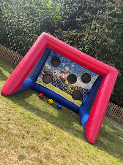 Inflatable Football Shootout, a inflatable game for hire from Bouncing Happy