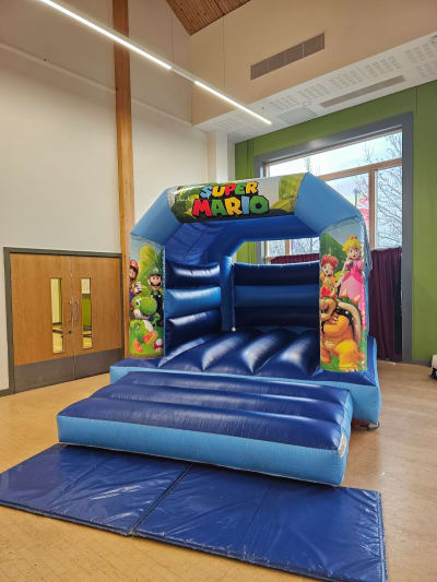 Mario bouncy castle, a bouncy castle for hire from Bounce About Sussex