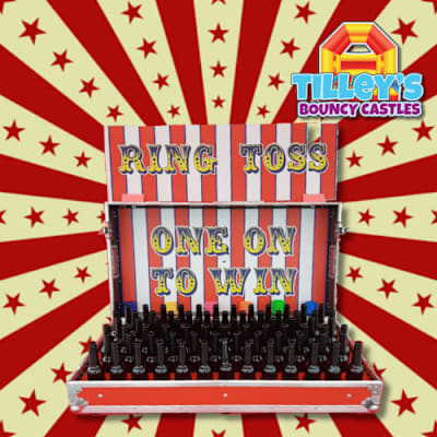 Ring Toss, a inflatable game for hire from Tilley's Bouncy Castles and Soft Play Hire
