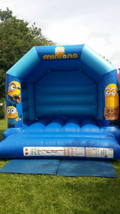 12ft x 12ft Minion Theme Bouncy Castle, a bouncy castle for hire from SK Hire Events