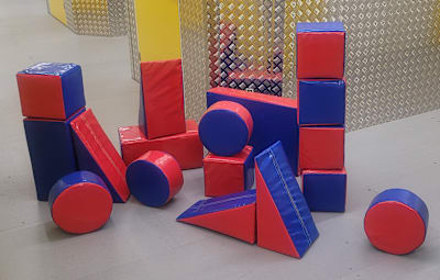 (BPSP-02) Red & Blue Softplay, a soft play set for hire from KiDz Parties LLP