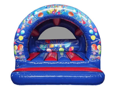 12x12 Curved Balloon Bouncy Castle, a bouncy castle for hire from Alpha Bouncy Castles & Events