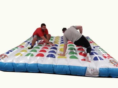 Inflatable Twister, a inflatable game for hire from Jumping Jacks