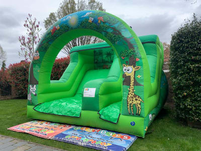 Animal mini slide, a inflatable slide for hire from Croydon Bouncy Castles