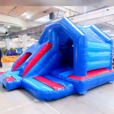 Bounce & Slide 6 Blue & Red, a bounce and slide combo for hire from Bromley Bouncy Castles