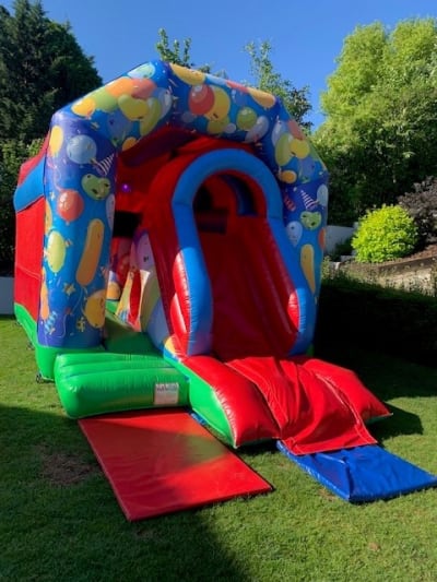 Red disco activity, a bouncy castle for hire from Harry's Quads 'N' Castles