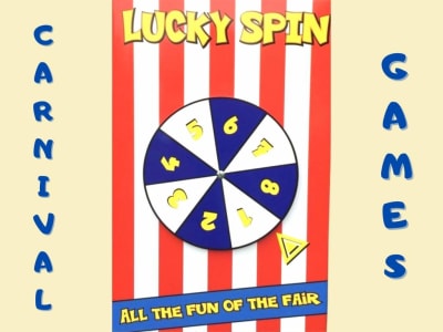 Carnival game Lucky Spin, a inflatable game for hire from Have A Bounce