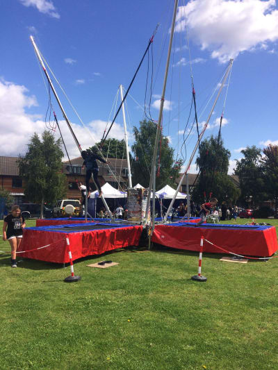 Bungee Trampolines, a inflatable game for hire from Animal Bouncers