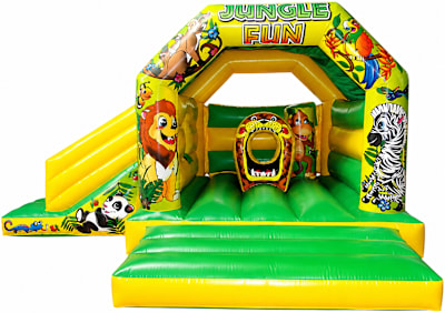 Jungle Bouncer, a bouncy castle for hire from Mr Bouncy Castle