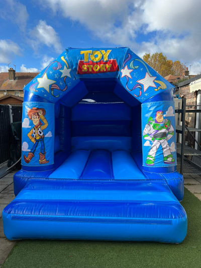 Toy Story Mini, a toddler inflatable for hire from Bouncy Castle Club