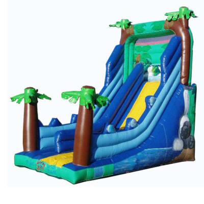 Tropical Slide, a inflatable slide for hire from Jumping Jacks