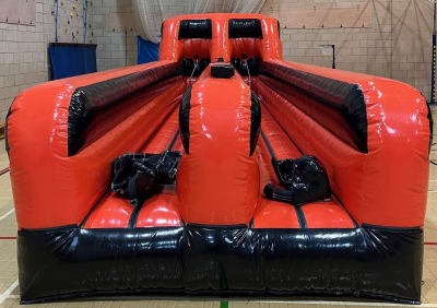 Bungee Run, a assault course for hire from Crockerz Castles