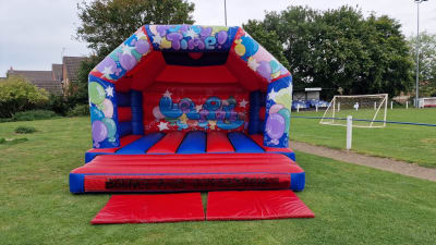 Party Time Bouncy Castle (15x15ft Adult & Child ), a adult bouncy castle for hire from The Bounce Generation