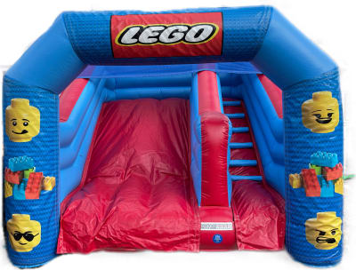 Lego Tots Slide, a inflatable slide for hire from Epic Inflatables & Soft Play Hire