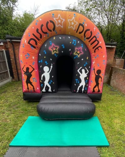 12ft x 14ft Children Disco Dome Bouncy Castle With Lights And Speakers., a disco dome for hire from Bouncy Castle Factory