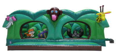 Jungle Kingdom Playzone (Large), a bouncy castle for hire from Crockerz Castles