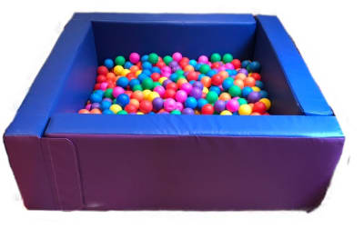 Foam Ball Pool (Purple & Blue), a soft play set for hire from Epic Inflatables & Soft Play Hire