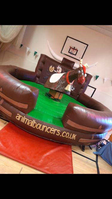 Rodeo Reindeer, a inflatable game for hire from Animal Bouncers