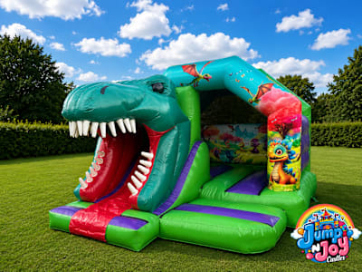 3D Dinosaur Front Slide Combo for garden hire
