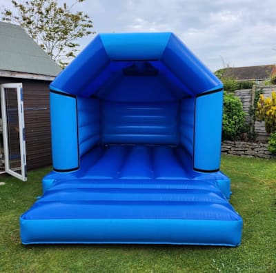 Blue Gloss Bouncy Castle (15x11ft), a bouncy castle for hire from The Bounce Generation