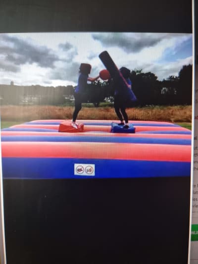 Gladiator Duel, a inflatable game for hire from Jump & Bounce