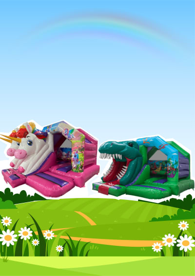 3D Bouncy Castles & Slide Combo's