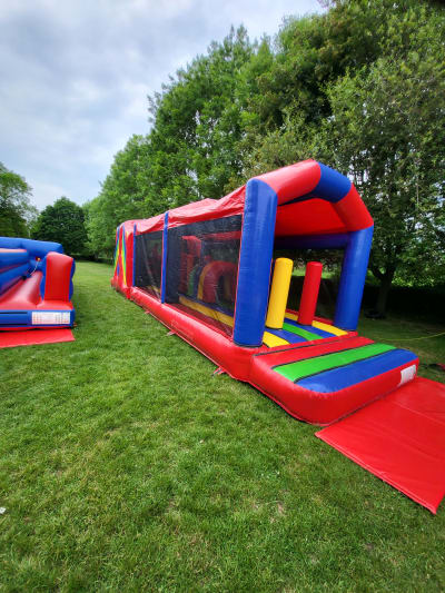 Multicoloured Assault Course, a assault course for hire from Kendall's Castles
