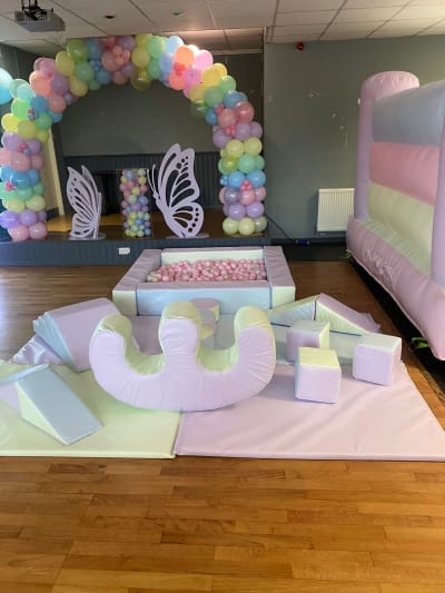 Pretty Pastel Soft Play Set, a soft play set for hire from Playdays Parties