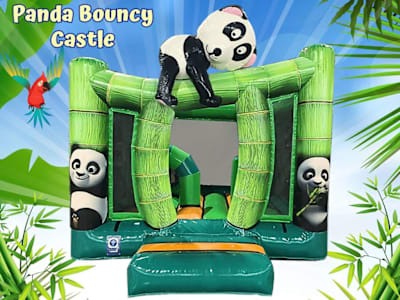 Jungle Panda 3D Bouncy Castle 13x11ft, a bouncy castle for hire from Have A Bounce