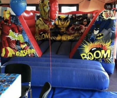 Super Hero THEME Low Height Castle, a bouncy castle for hire from Kidz Smile