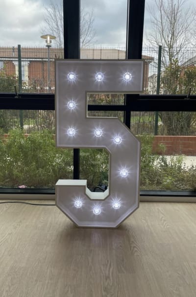Led Light Up Numbers & Letters - Bouncy Castle Hire in Gravesend, Strood,  Sidcup, Welling, Northfleet, Sevenoaks, Dartford, Chatham
