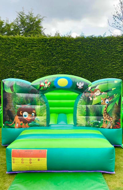 Low Height Jungle Castle 2, a bouncy castle for hire from Bouncy Mania