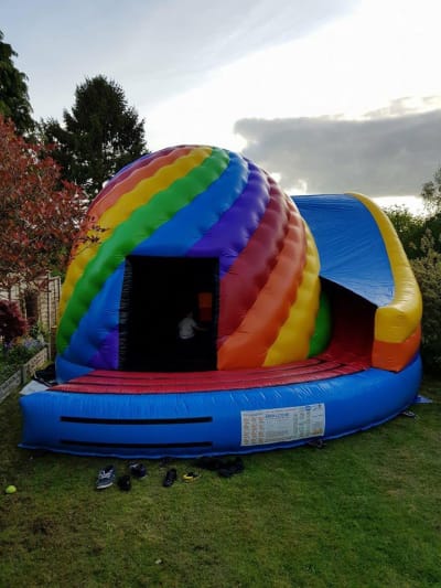 Disco Dome with Slide, a disco dome for hire from Cookes Castles