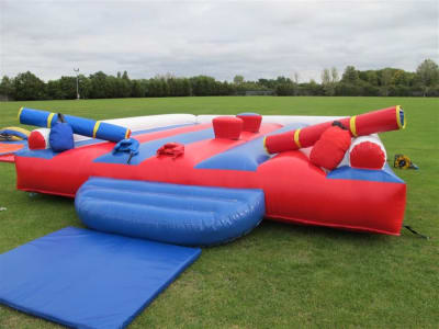 15ft x 20ft Gladiator Duel, a inflatable game for hire from Bouncy Castle Factory