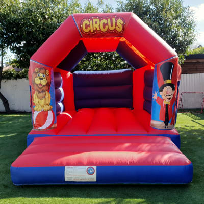CIRCUS BOUNCY CASTLE 15FT vs 11ft, a bouncy castle for hire from All Bounce Surrey