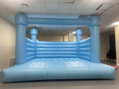 Baby Blue Bouncy Castle, a toddler inflatable for hire from Playdays Parties