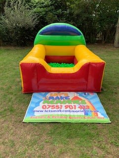 Tropical Bubble Gum Ball Pool, a soft play set for hire from Let's Make Memories