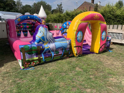 Moana Themed Pink Bouncy Castle Bouncy Castle Soft Play Hire In Chelmsford Maldon Southend Woodham Ferrers Billericay Brentwood Briaintree