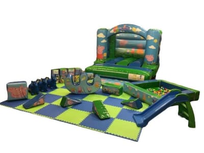 Peppa Pig Themed Soft Play & Bouncy Castle Package, a party package for hire from Bouncy Castle Factory