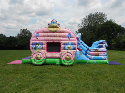 Princess horse and carriage, a bouncy castle for hire from Jump & Bounce